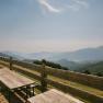 Benches offering panoramic views of the mountain landscape near the Almreserlhaus on the Schneeberg