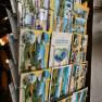 Postcard stand with postcards of the Schneeberg at the Berghaus Hochschneeberg